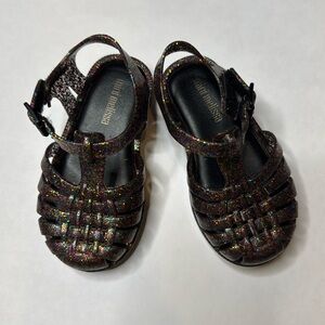 Mini Melissa Possession Sandals in Mixed Glitter size 7